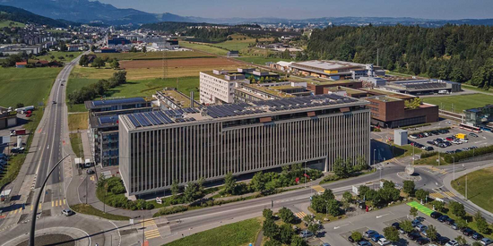 Im D4 Business Village in Root bei Luzern gibt es ein aktives Innovationsökosystem – ideale Voraussetzungen für das ETH Swiss GeoLab. Bild: D4 Business Village