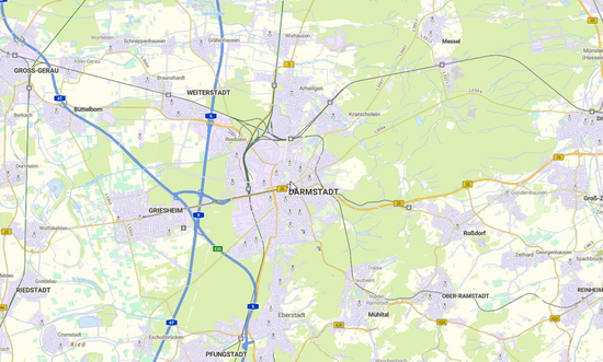 Das neue Geoportal stellt zahlreiche Geodaten kostenlos und zur freien Nutzung bereit. Quelle: Wissenschaftsstadt Darmstadt – Vermessungsamt 