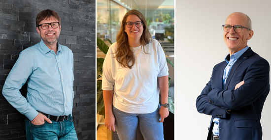 Die Vizepräsidenten des VDV (v.l.): Paul Sterzik, Julia Lechner, Ullrich Wille
