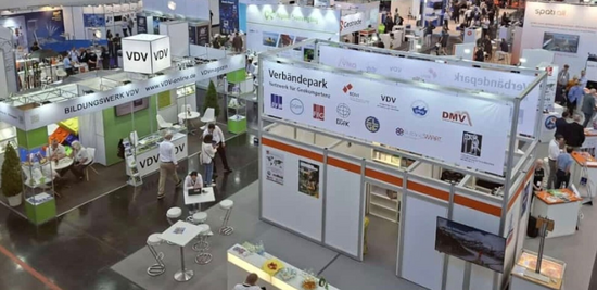 Bild vom VDV-Stand und dem Verbändepark auf der INTERGEO 2026. Foto: U. Bergien Bild vom VDV-Stand und dem Verbändepark auf der INTERGEO 2026. Foto: U. Bergien
