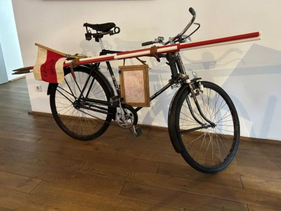 Bild: Widukind-Museum Enger "Vermessungs-Fahrrad". Bild: Widukind-Museum Enger