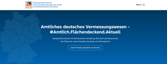 Bild: AdV Erscheinungsbild Internetauftritt AdV.